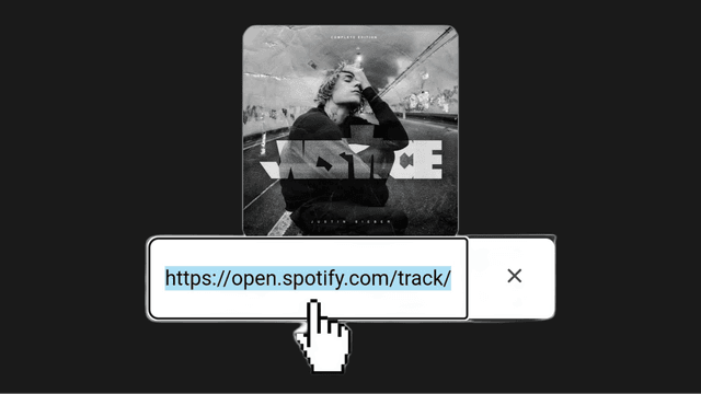 Copy the Spotify URL